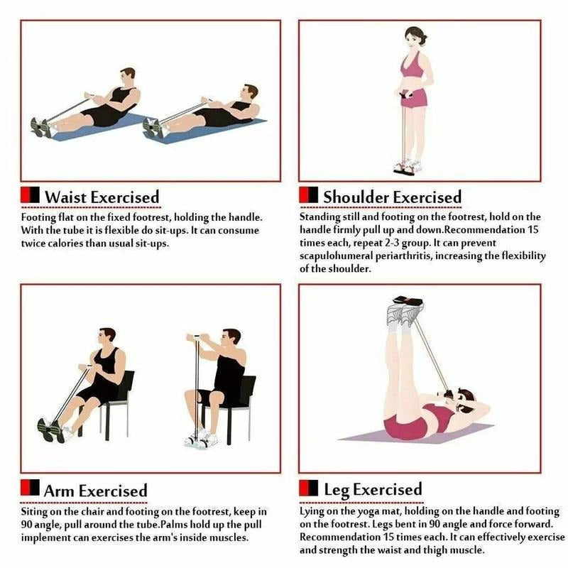 Outdoor Pedal Tension Rope Abdominal Fitness Trainer1