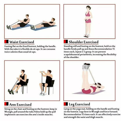 Outdoor Pedal Tension Rope Abdominal Fitness Trainer1