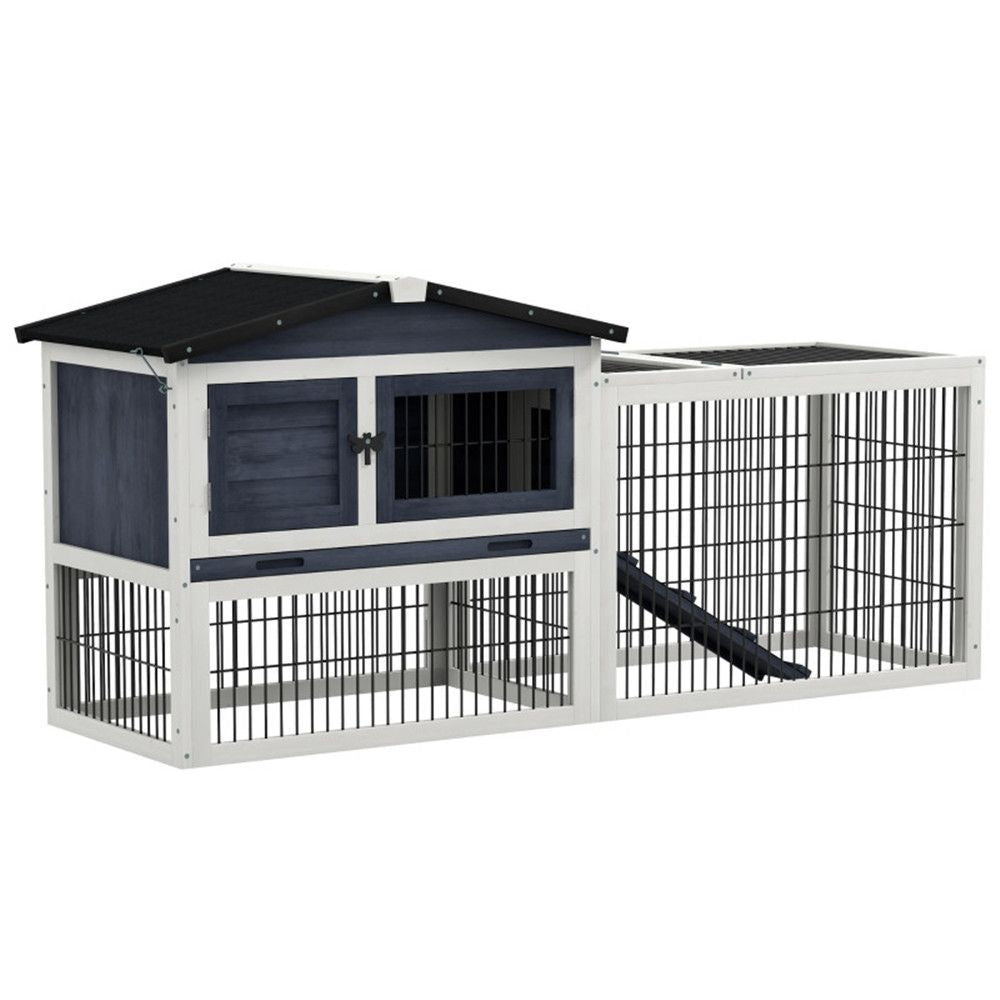 Rabbit hutch interior sleeping compartment