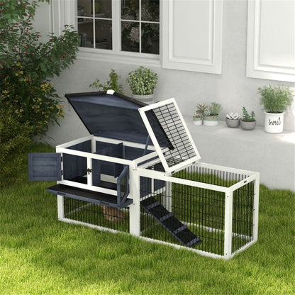 Outdoor Rabbit Hutch Pet Shelter Cage
