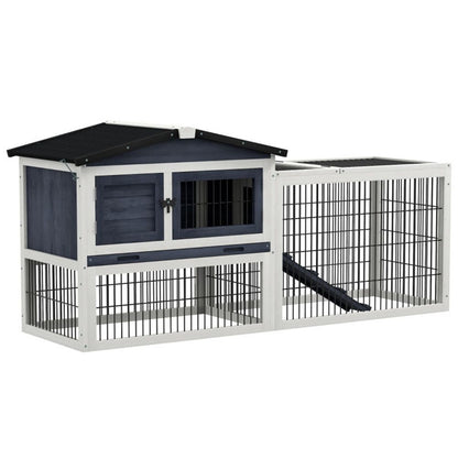 Outdoor Rabbit Hutch Pet Shelter Cage 2
