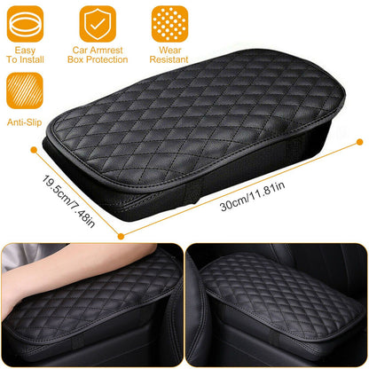 PU Leather Car Armrest Cover