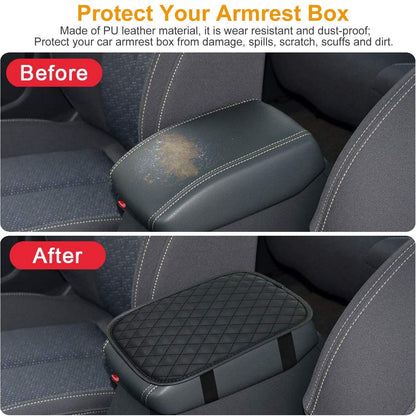PU Leather Car Armrest Cover detail close-up
