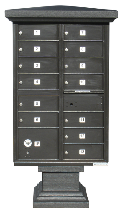 Parkview Stucco Short Pedestal Wrap, Painted Bronze