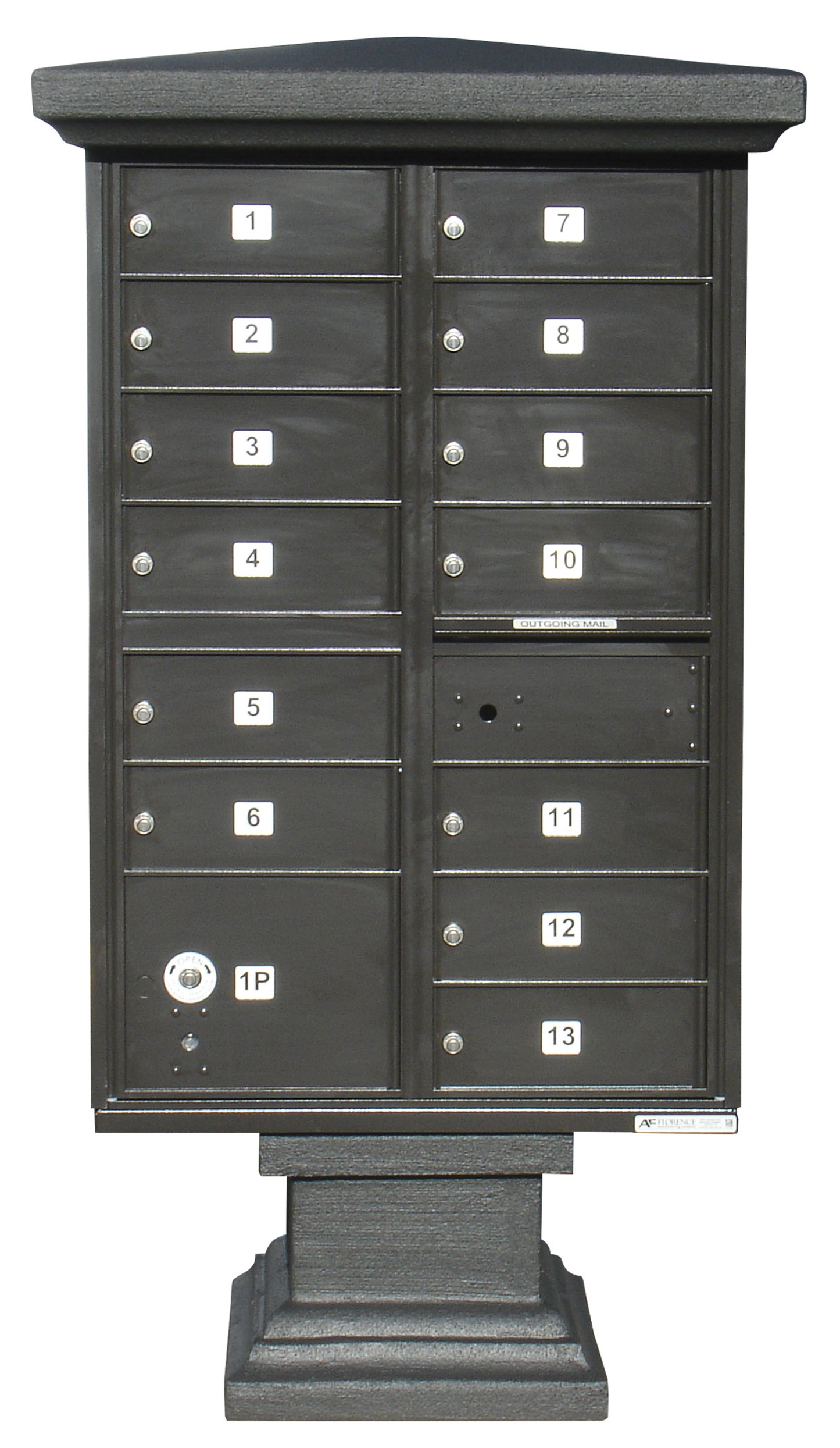Parkview Stucco Short Pedestal Wrap, Painted Bronze