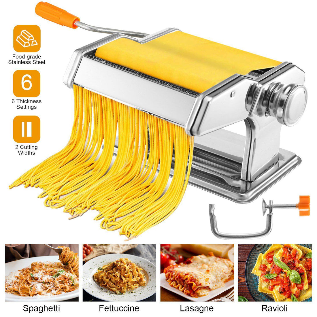Pasta Maker Roller Noodle Machine main product view for pasta maker roller machine shoppers