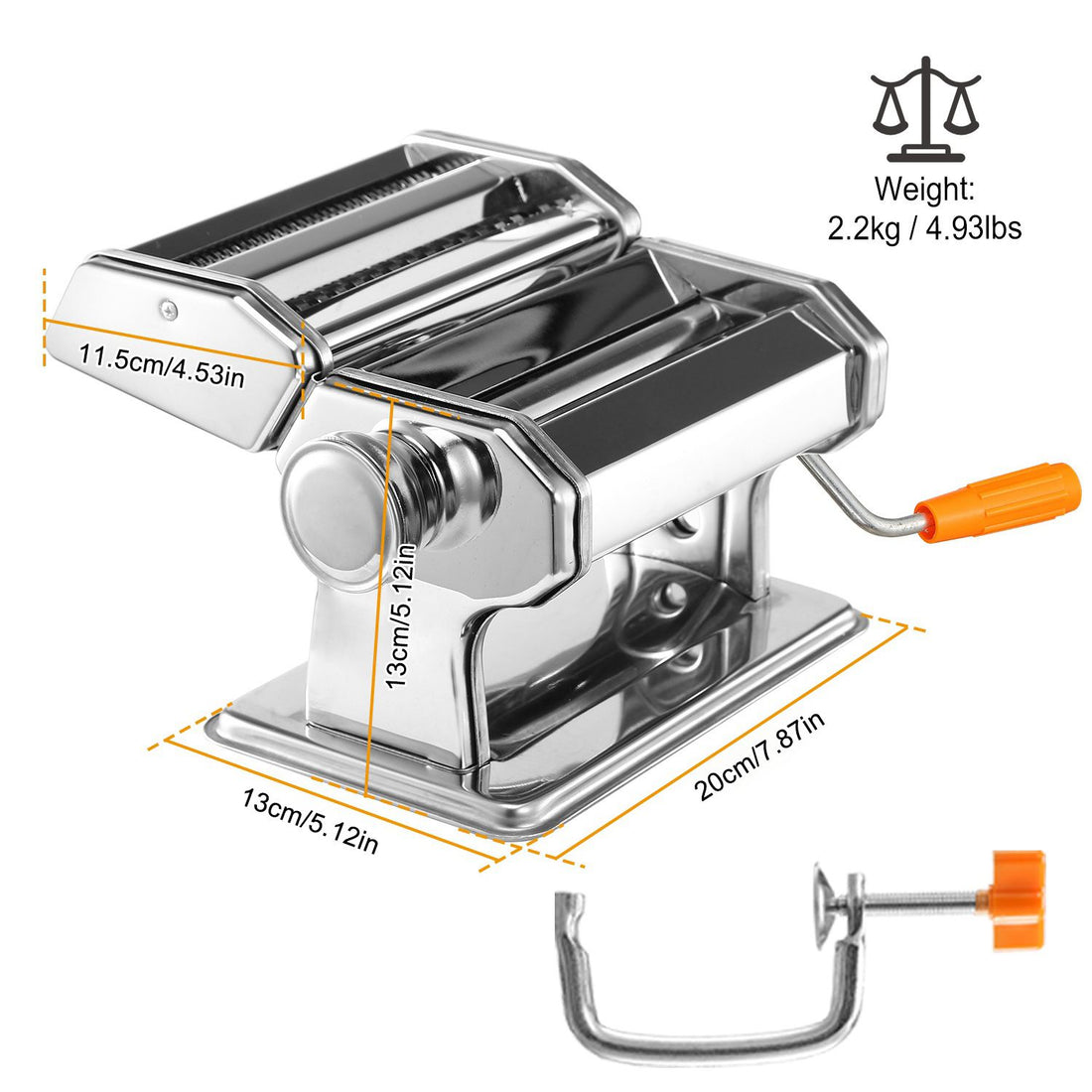 Pasta Maker Roller Noodle Machine packaging view, pasta maker roller machine