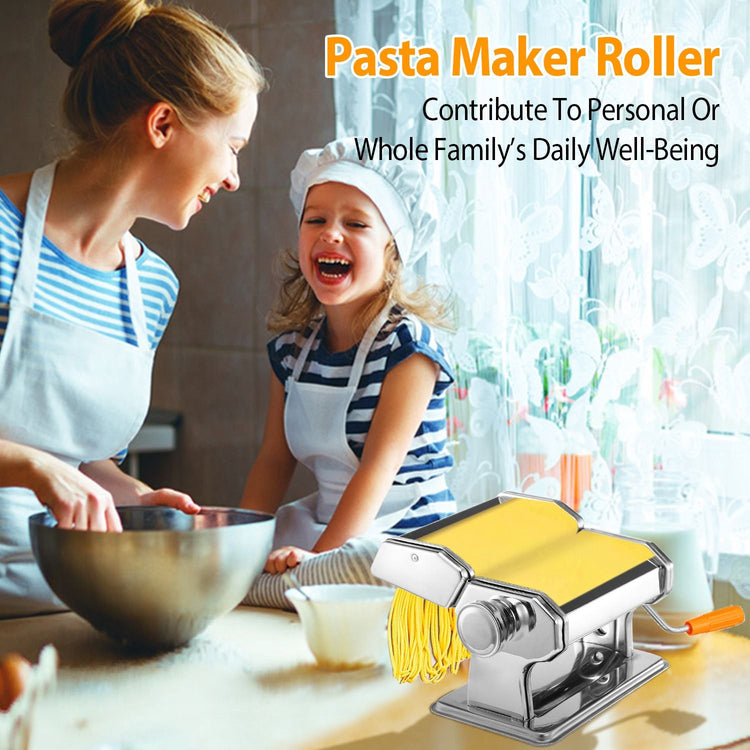 Pasta Maker Roller Noodle Machine crank handle detail