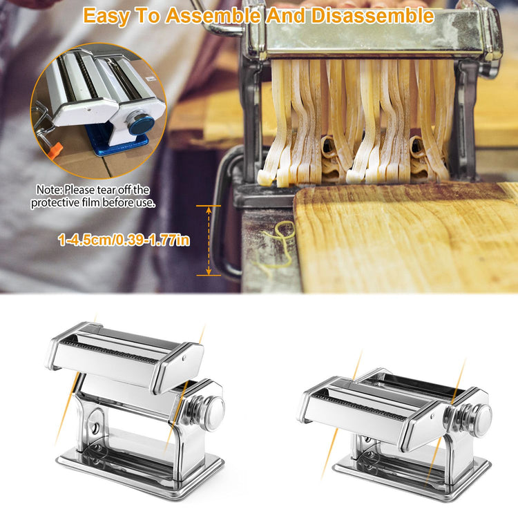 Pasta Maker Roller Noodle Machine thickness dial detail