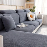 Pet-friendly sofa cover black color option