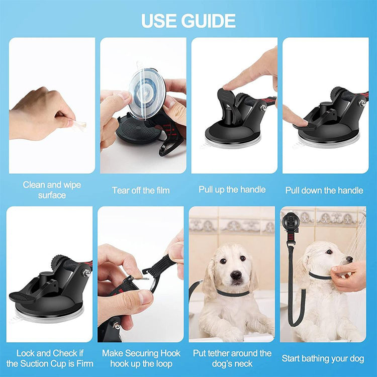 Grooming table traction rope material close-up