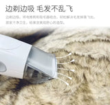 Pet grooming vacuum, suction chamber close-up