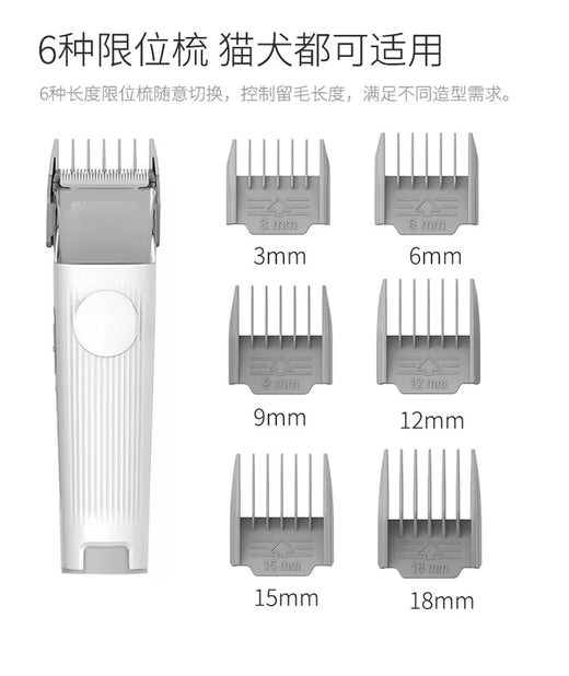 Pet grooming vacuum, full kit with attachments