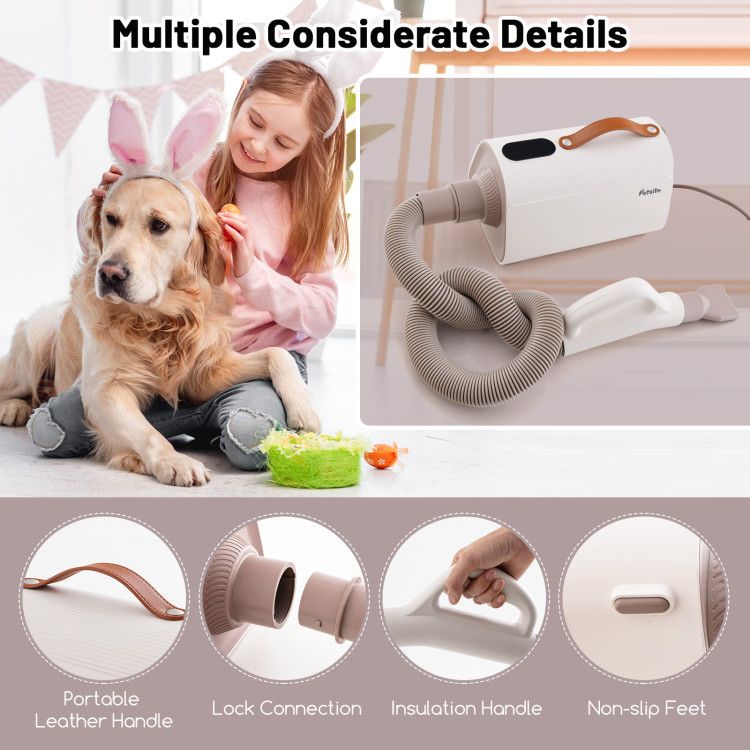 Pet Hair Blower Ionic Dryer9