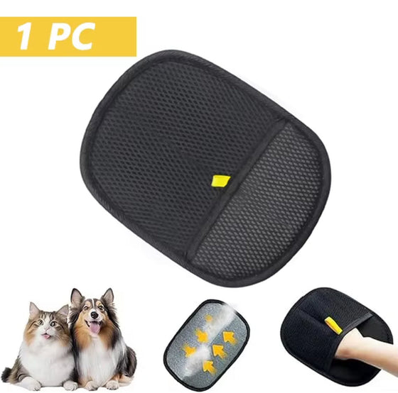 Pet hair removal gloves reusable grooming gloves for dogs and cats