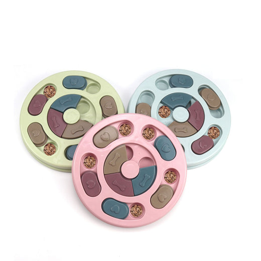 Slow feeder puzzle toy sliders and pegs detail