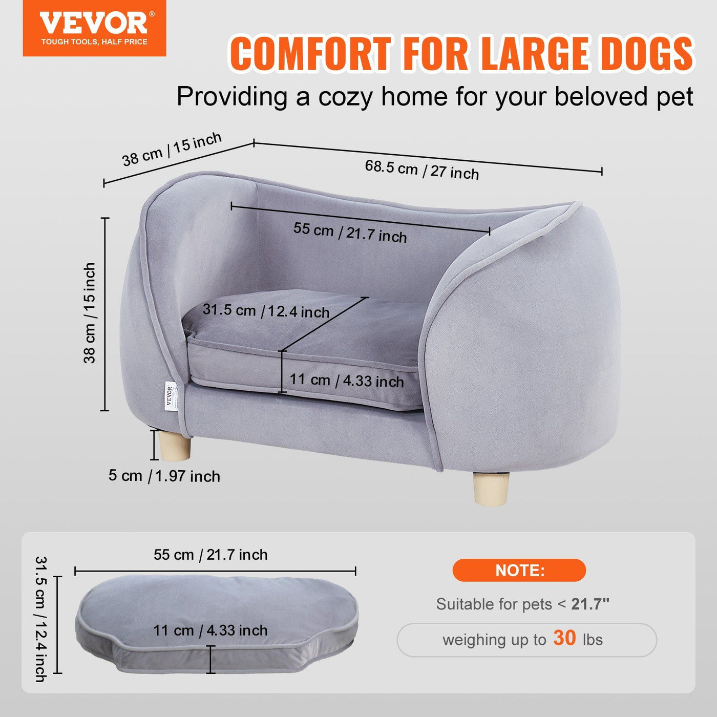 Pet Sofa Bed for Dogs Cats1
