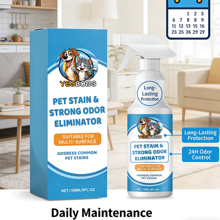 Pet Stain and Odor Remover spray bottle, front view