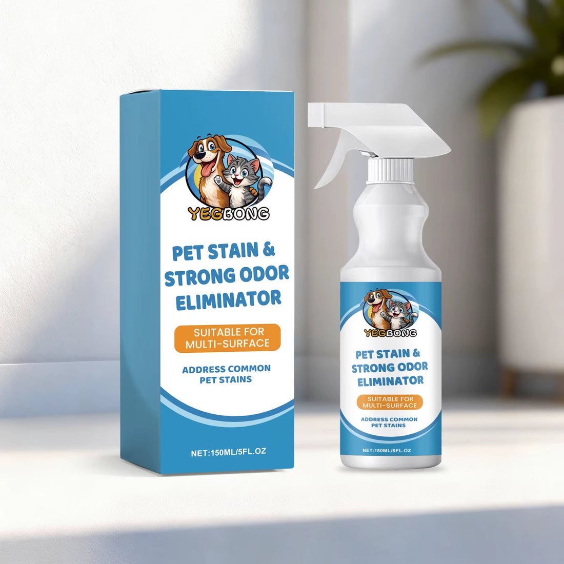 Pet Stain and Odor Remover used on upholstery