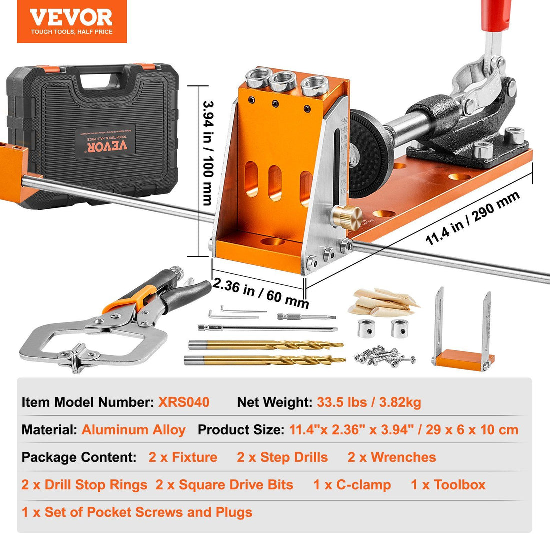 Pocket Hole Jig Woodworking Kit6