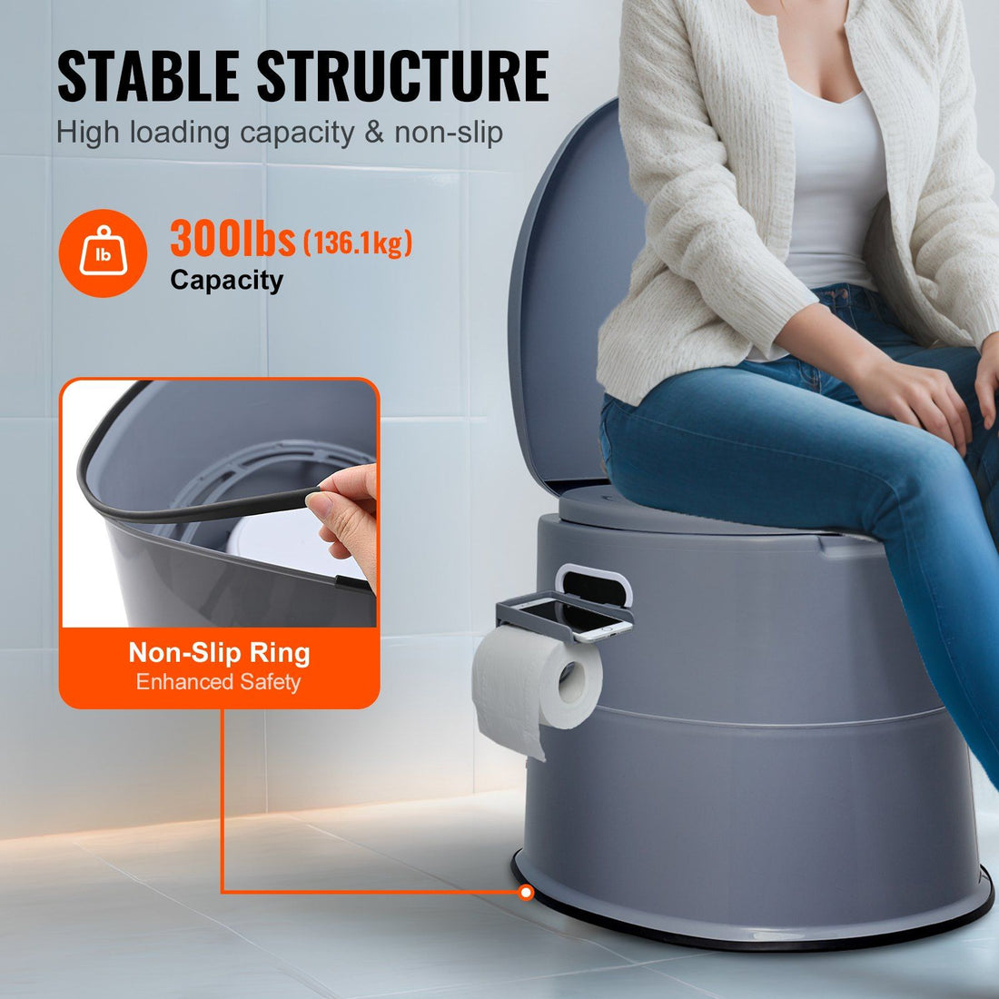 Portable Commode for Camping Trips5