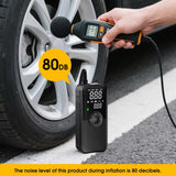 Portable air compressor with nozzle adapters