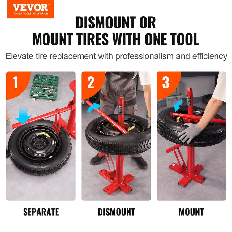 Portable Manual Tire Changer Tool bead breaker lever