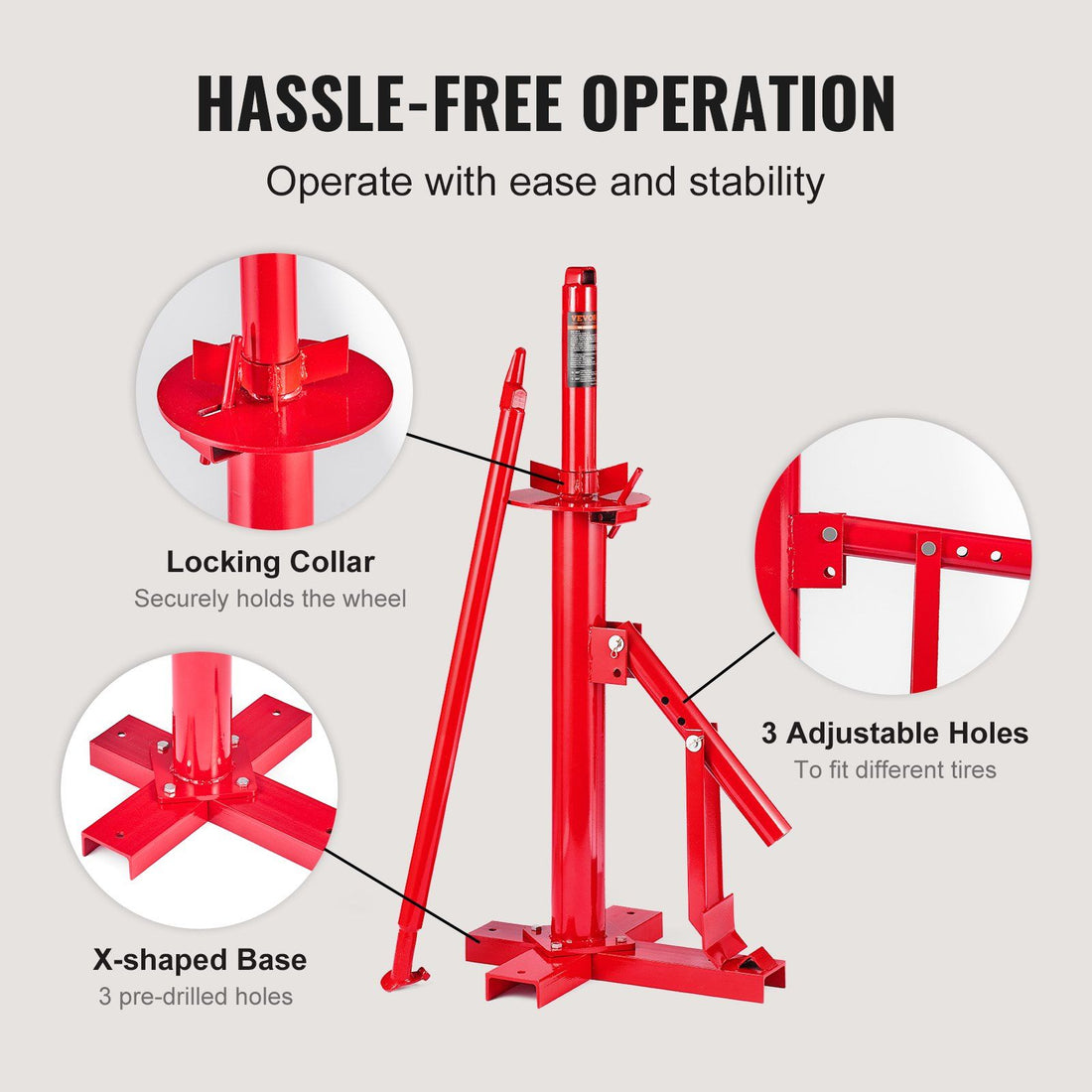 Portable Manual Tire Changer Tool side profile