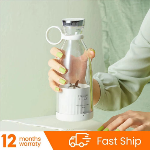 Portable smoothie blender USB rechargeable mixer front view