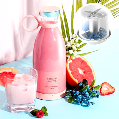 Portable Smoothie Blender USB Rechargeable Mixer