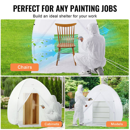 Portable Spray Paint Shelter Pop-Up Paint Booth6