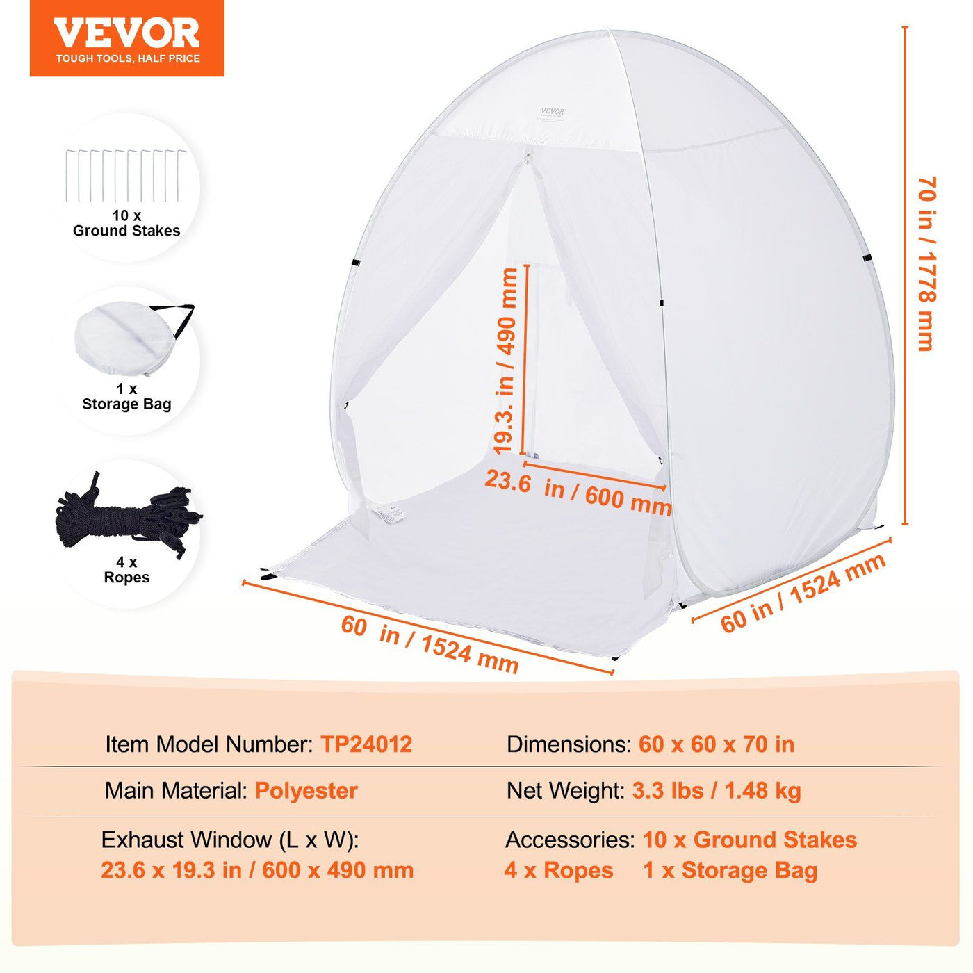 Portable spray paint booth carrying bag for storage