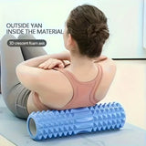 Vibrating massage roller in Blue, detail shot