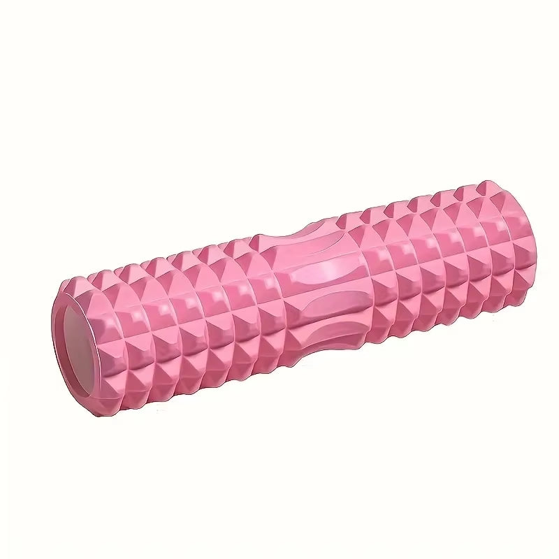 Vibrating massage roller used on the back