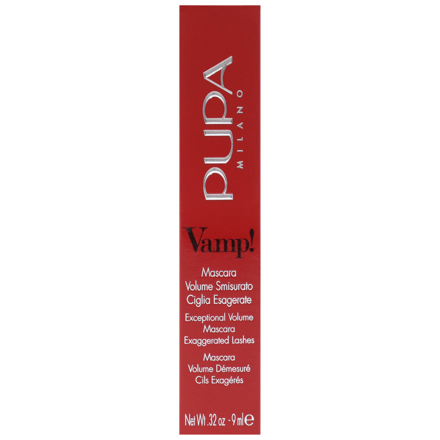Pupa Milano Vamp Extra Black Mascara alternate angle for color reference