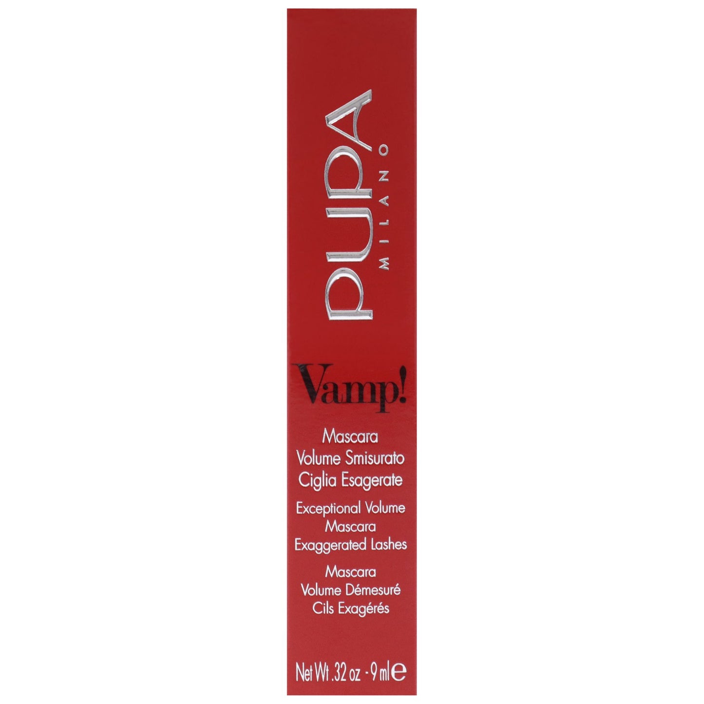 Pupa Milano Vamp Extra Black Mascara alternate angle for color reference