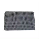 PurrGuard non-slip cat litter mat in gray, front view