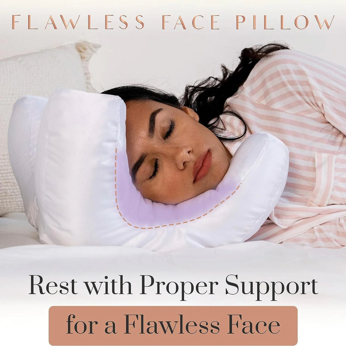 SilkGlow beauty sleep pillow compressed for travel packing