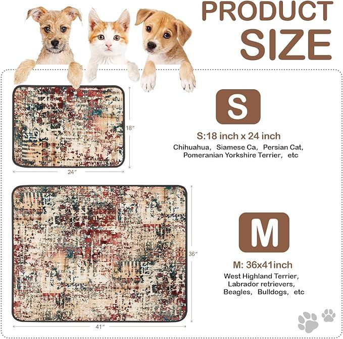 Qeils reusable dog pee pads in-use lifestyle