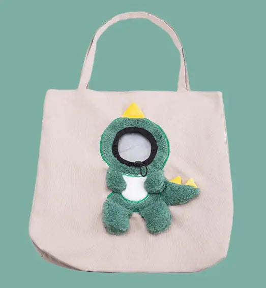 Pet carrier shown in the gray colorway