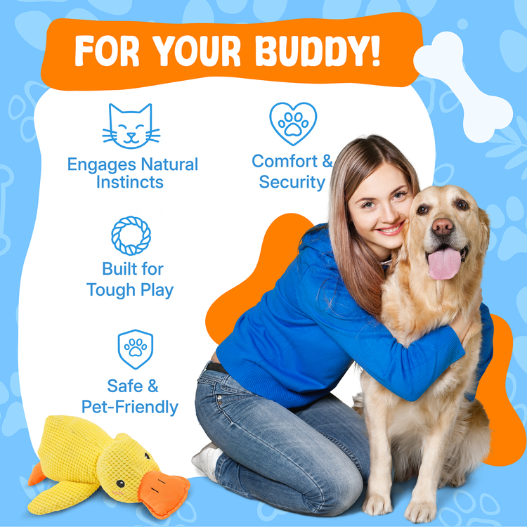 QuackGuard tough dog toy for heavy chewers