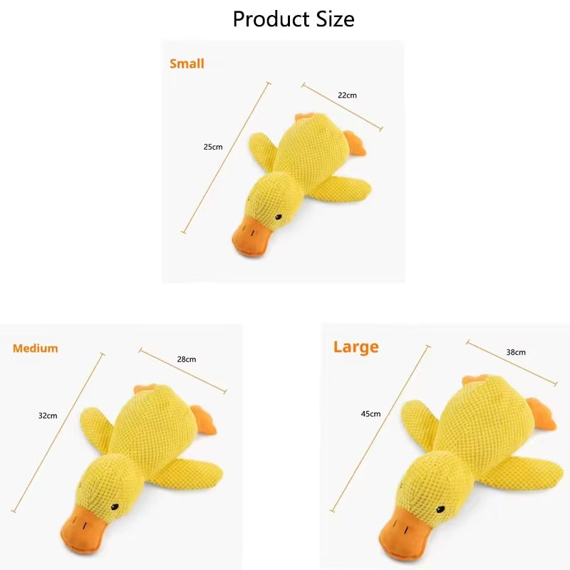 QuackGuard duck toy plush material close-up