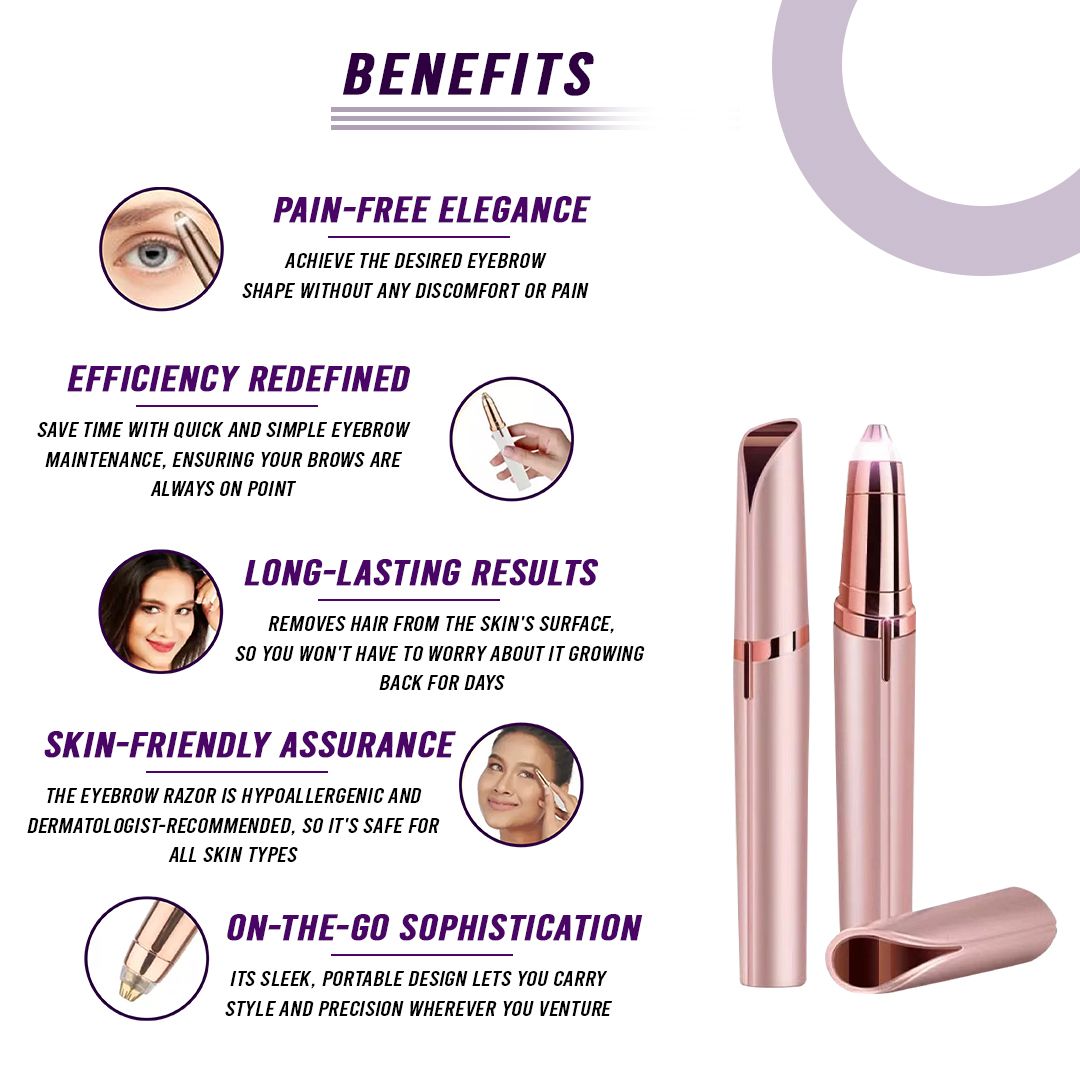 Rechargeable Eyebrow Hair Remover charging port detail