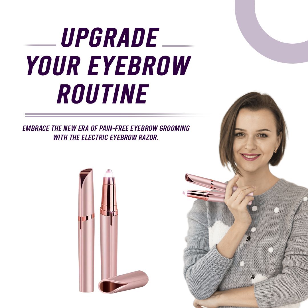 Rechargeable Eyebrow Hair Remover in-use on eyebrow
