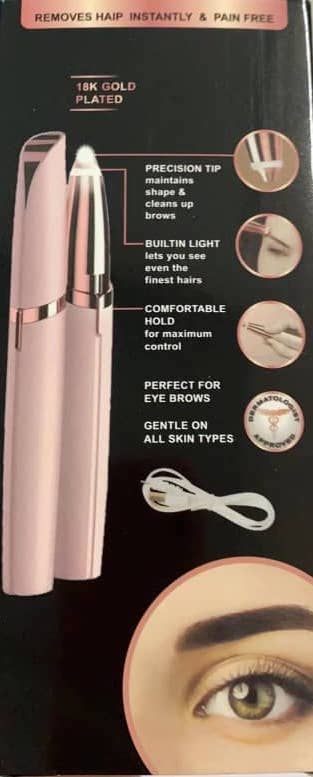 Rechargeable Eyebrow Hair Remover travel size comparison