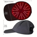 Red light hair growth cap, worn on the head
