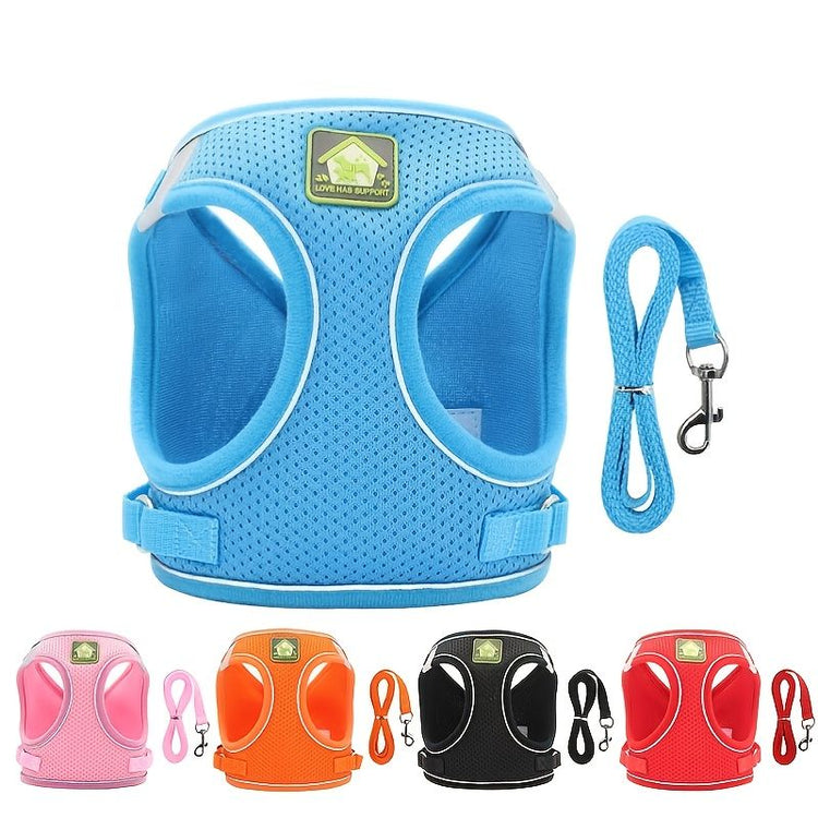 No pull dog harness in breathable mesh