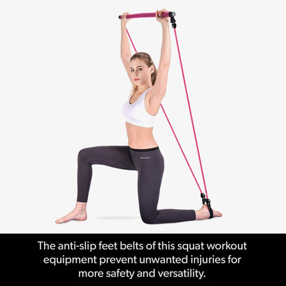 resistance band bar training system side profile view