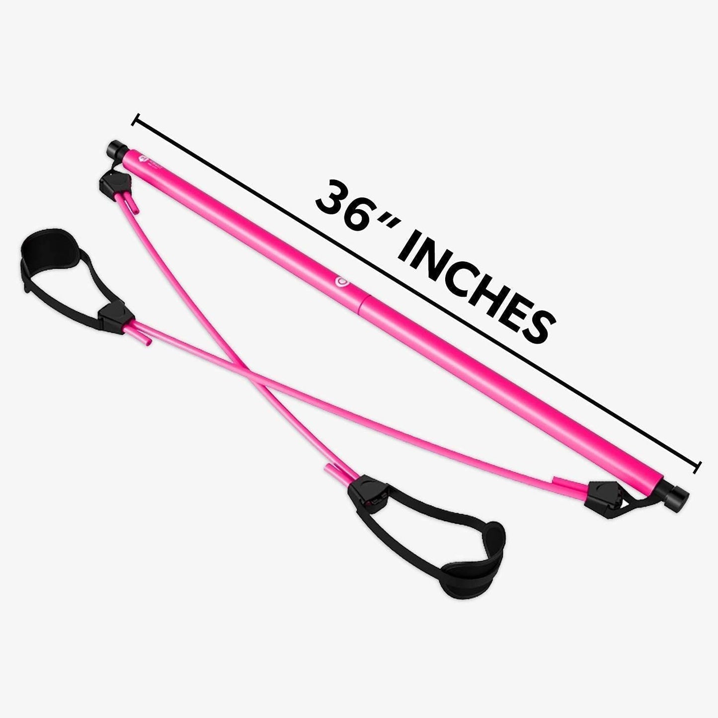 resistance band bar training system top-down view