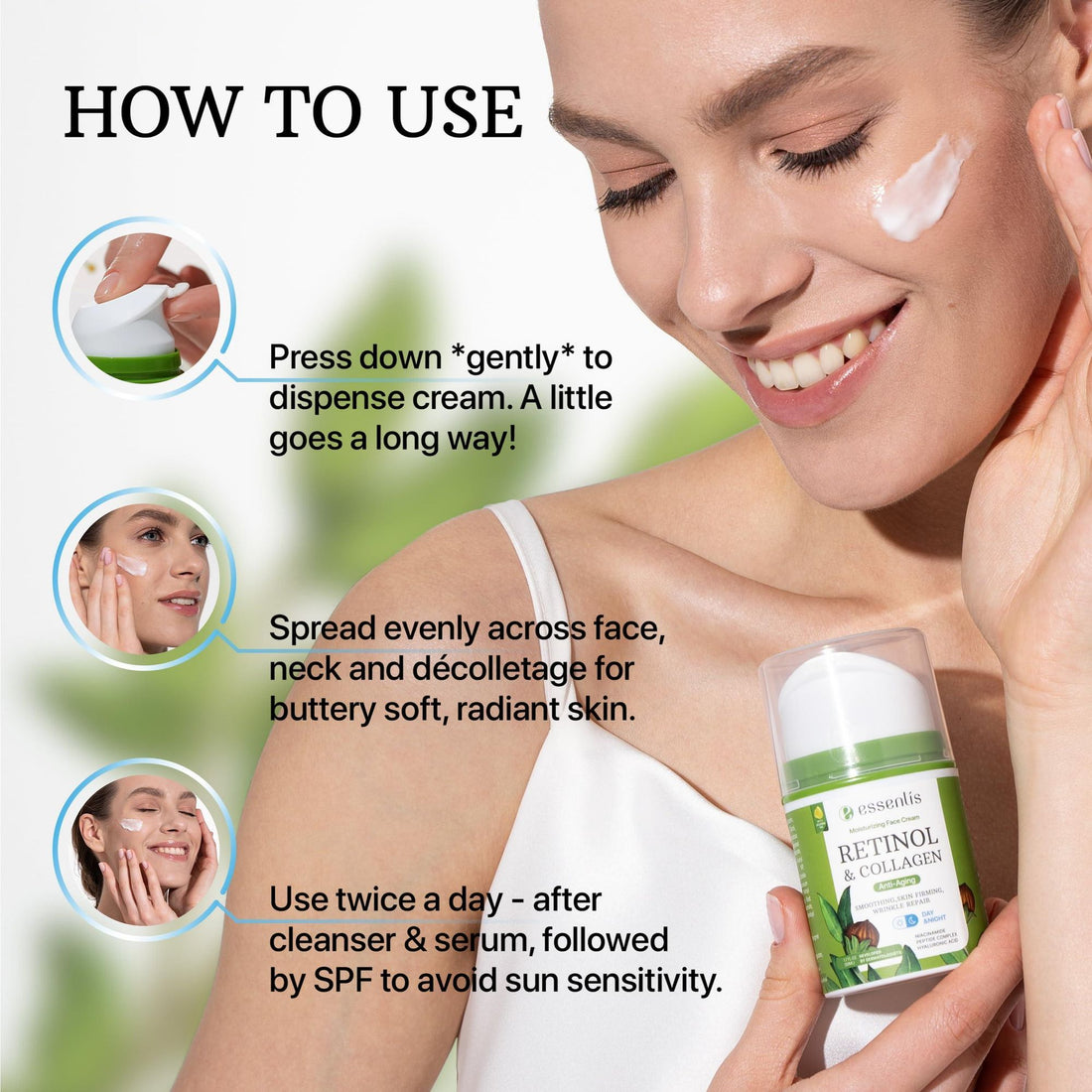 Retinol Anti-Aging Face Cream packaging detail
